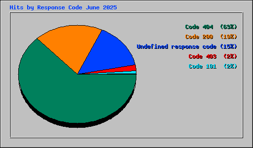 Hits by Response Code June 2025