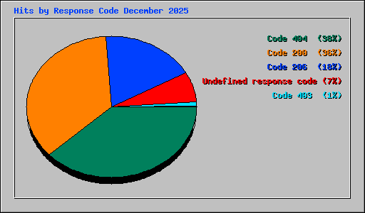 Hits by Response Code December 2025