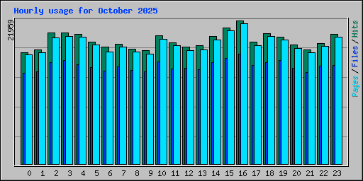 Hourly usage for October 2025
