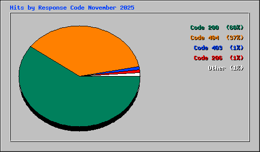Hits by Response Code November 2025