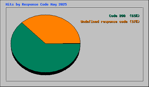 Hits by Response Code May 2025