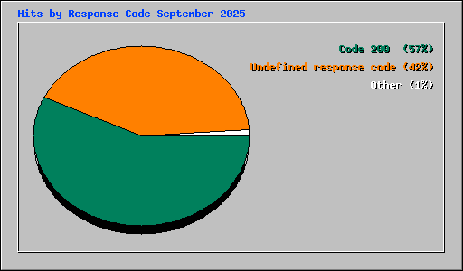 Hits by Response Code September 2025