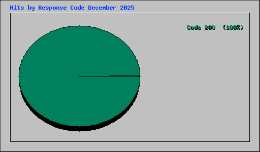 Hits by Response Code December 2025
